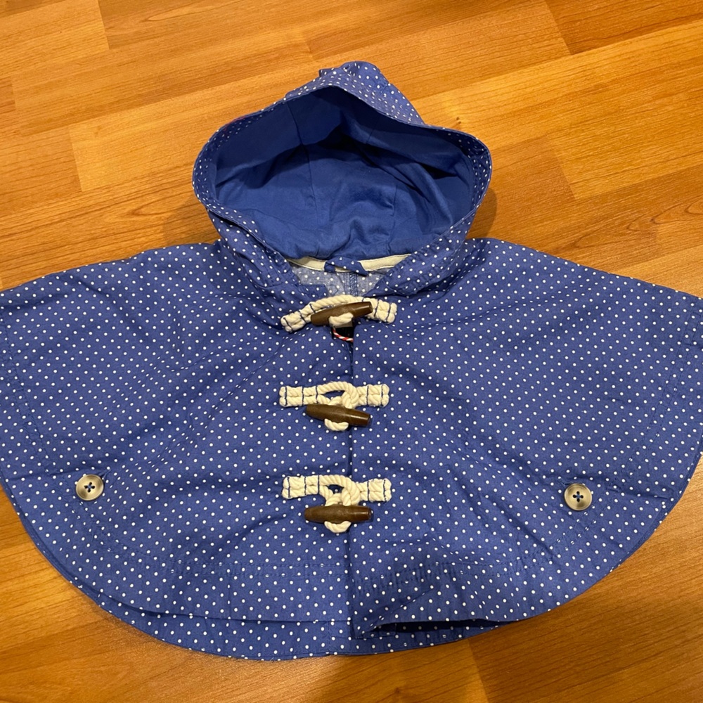 Paddington Bear for Baby Gap Blue Polka-dot Poncho 0-6 months